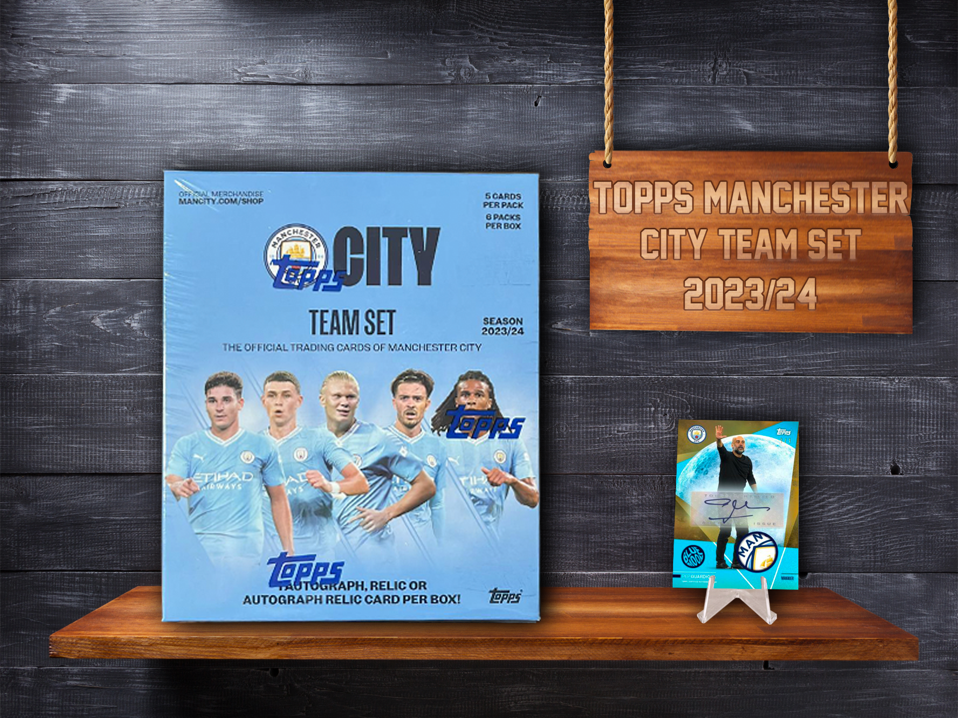 TOPPS MANCHESTER CITY OFFICAL TEAM SET 2023/24